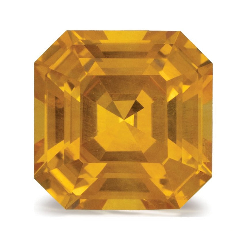 1.13 ct natural yellow sapphire from Sri Lanka, asscher cut | Sapphire Row · cut7