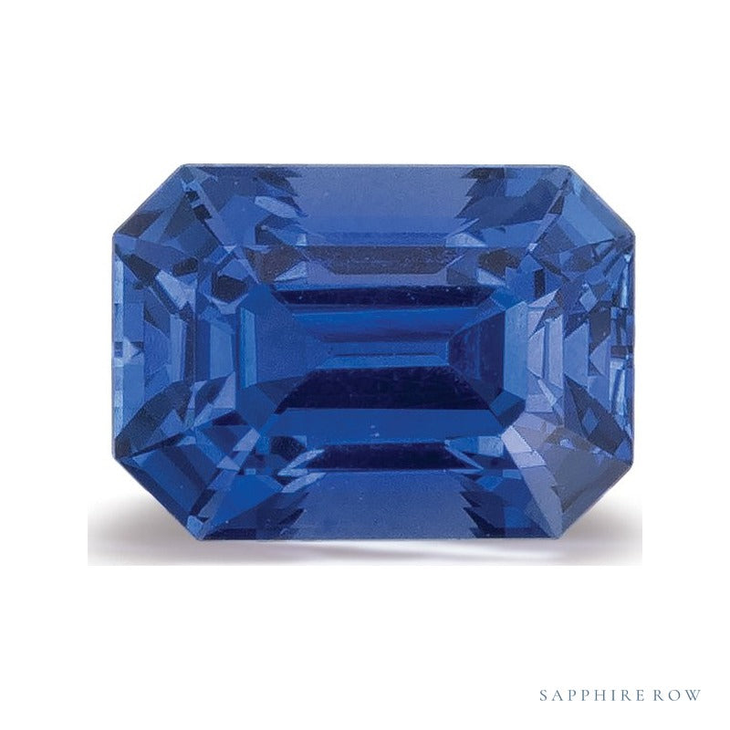 1.12 ct natural blue sapphire from Sri Lanka, emerald cut | Sapphire Row · cut7