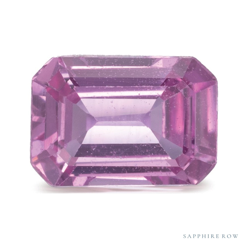 1.12 ct natural pink sapphire from Sri Lanka, emerald cut | Sapphire Row · cut6