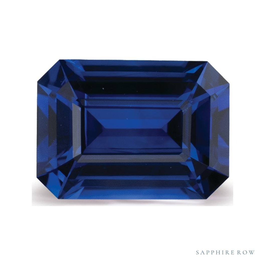 1.11 ct natural blue sapphire from Tanzania, emerald cut | Sapphire Row · cut7