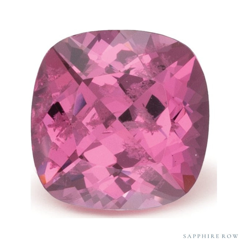 1.10 ct natural pink spinel from Tanzania, cushion cut | Sapphire Row · cut7