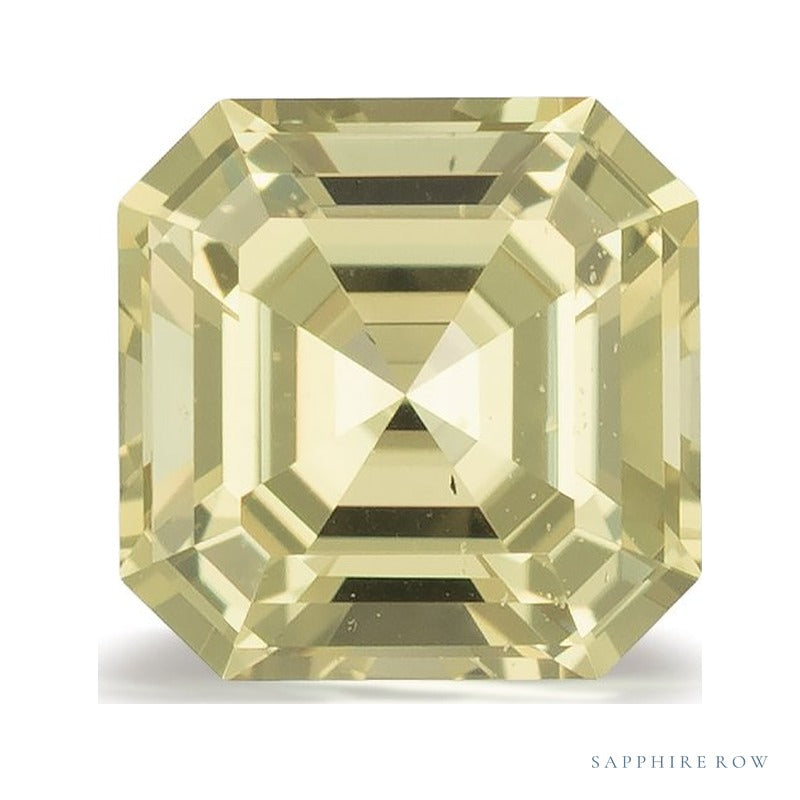 1.10 ct natural yellow sapphire from Madagascar, asscher cut | Sapphire Row · cut7