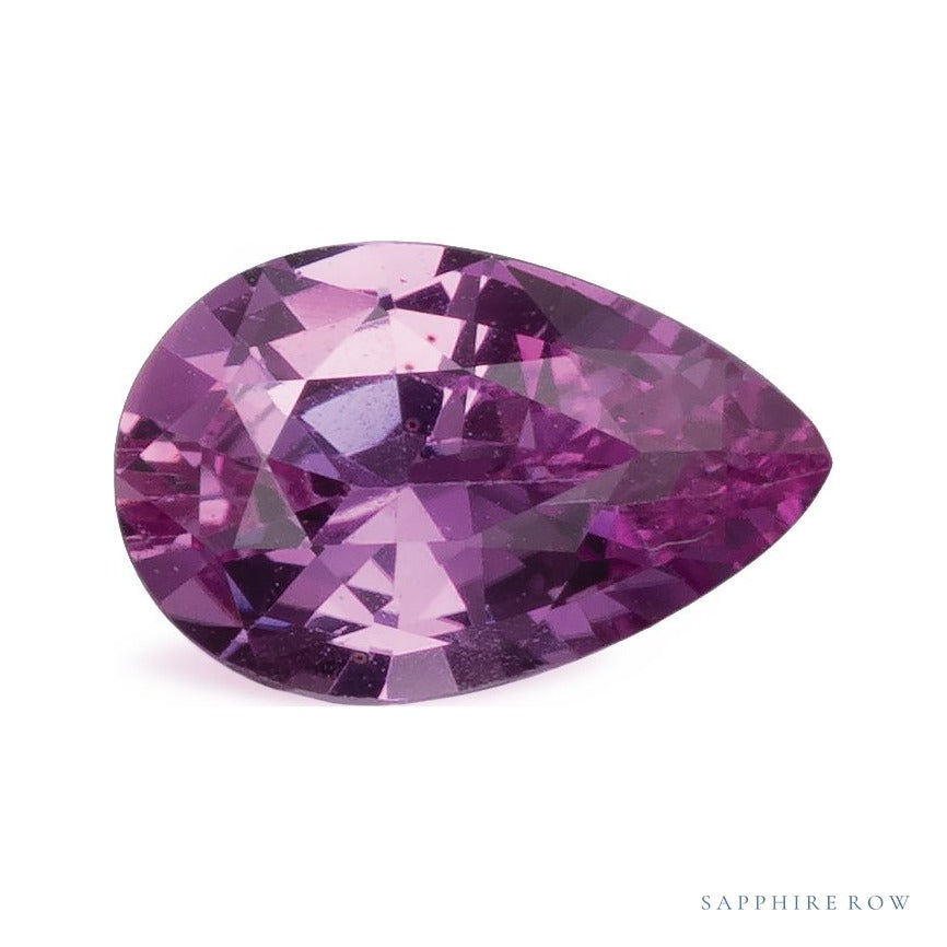 1.09 ct natural pink sapphire from Madagascar, pear cut | Sapphire Row · cut7