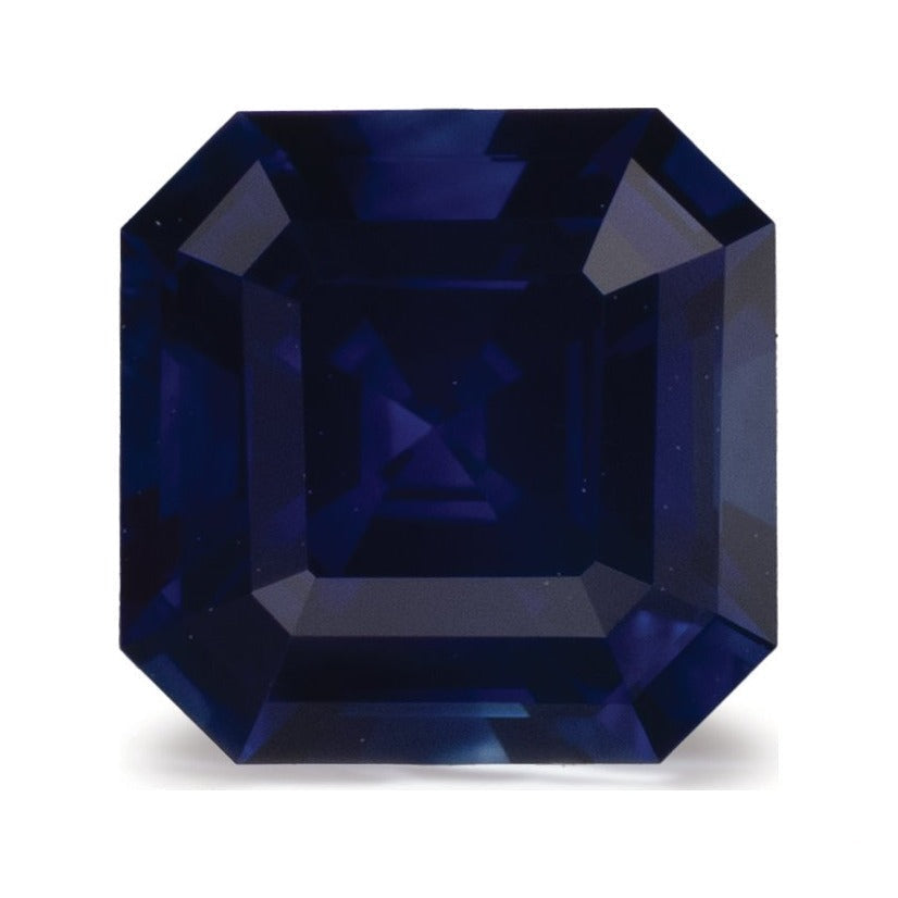 1.05 ct natural blue sapphire from Sri Lanka, asscher cut | Sapphire Row · cut7