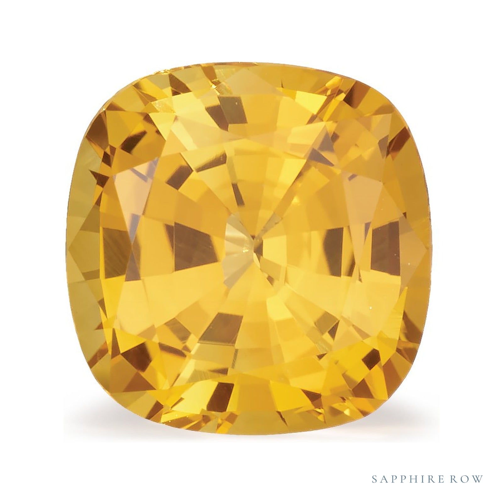1.04 ct natural yellow sapphire from Sri Lanka, cushion cut | Sapphire Row · cut4