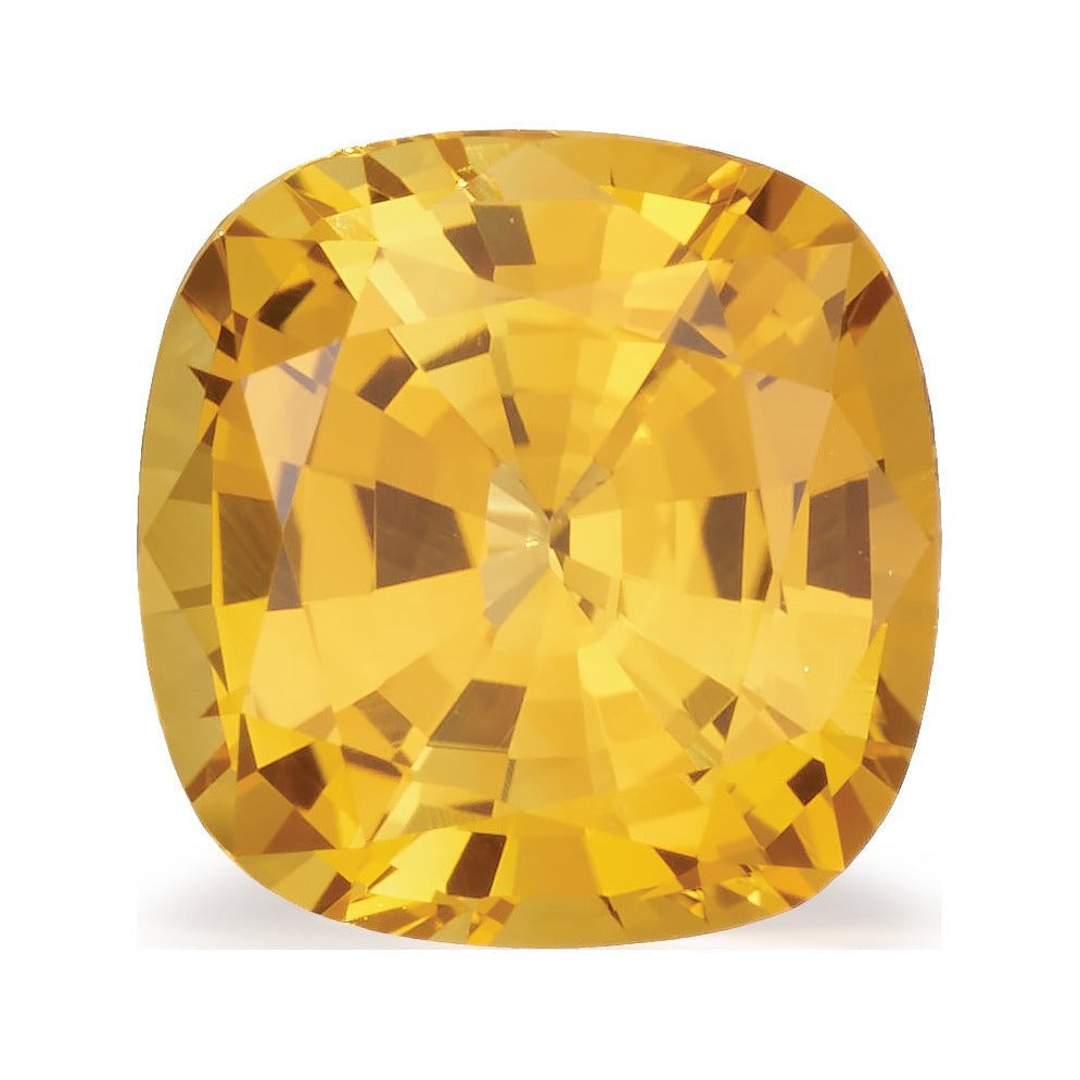 1.04 ct natural yellow sapphire from Sri Lanka, cushion cut | Sapphire Row · cut7