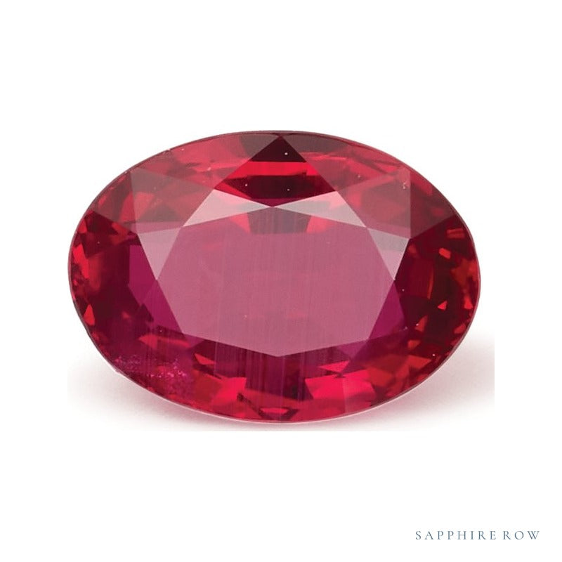 1.02 ct natural red ruby from Mozambique, oval cut | Sapphire Row · cut4 · cut5