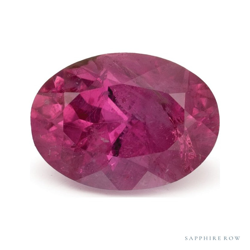1.02 ct natural pink sapphire from Greenland, oval cut | Sapphire Row · cut6