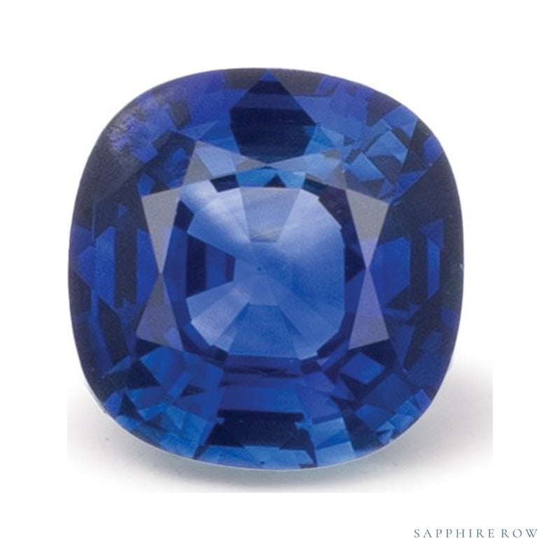 0.96 ct natural blue sapphire from Sri Lanka, cushion cut | Sapphire Row · cut7