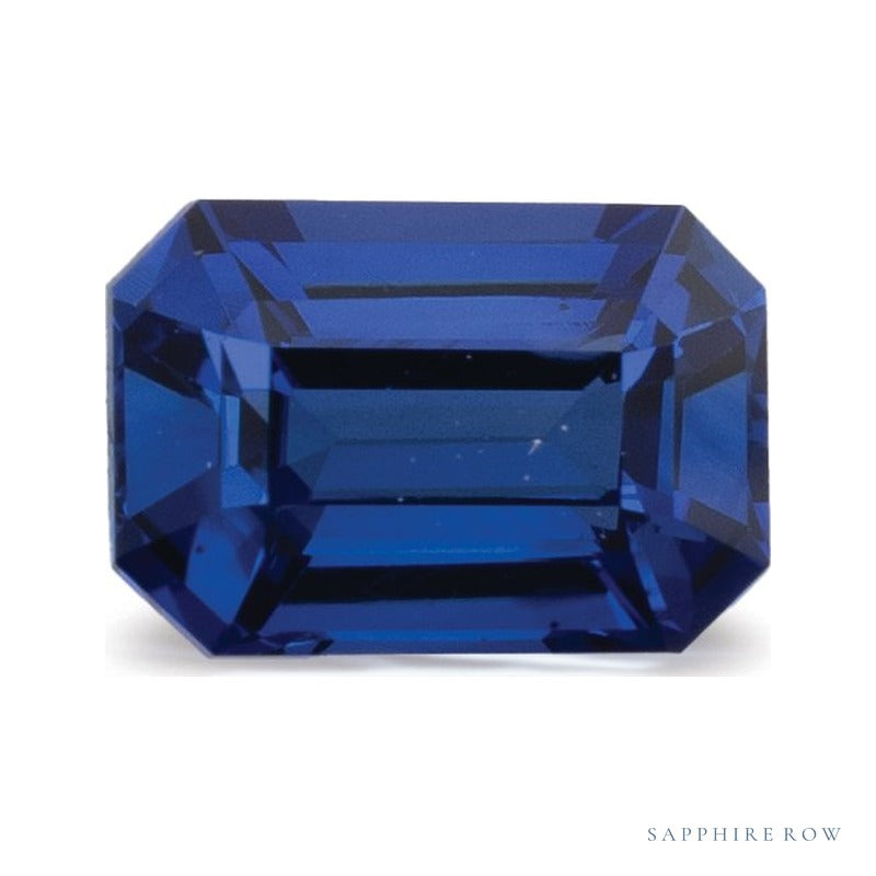 0.93 ct natural blue sapphire from Sri Lanka, emerald cut | Sapphire Row · cut7