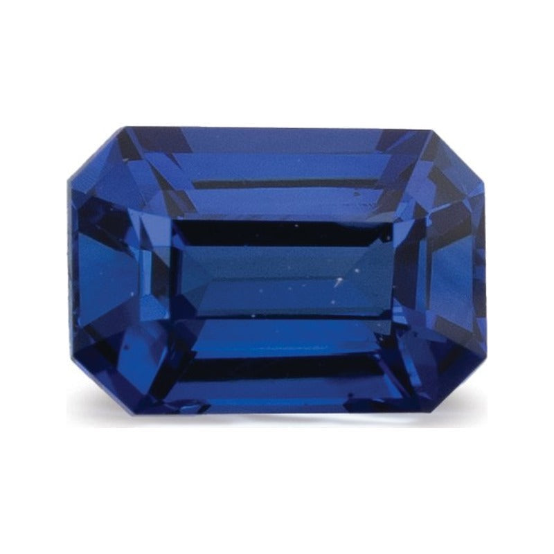 0.93 ct natural blue sapphire from Sri Lanka, emerald cut | Sapphire Row · cut7