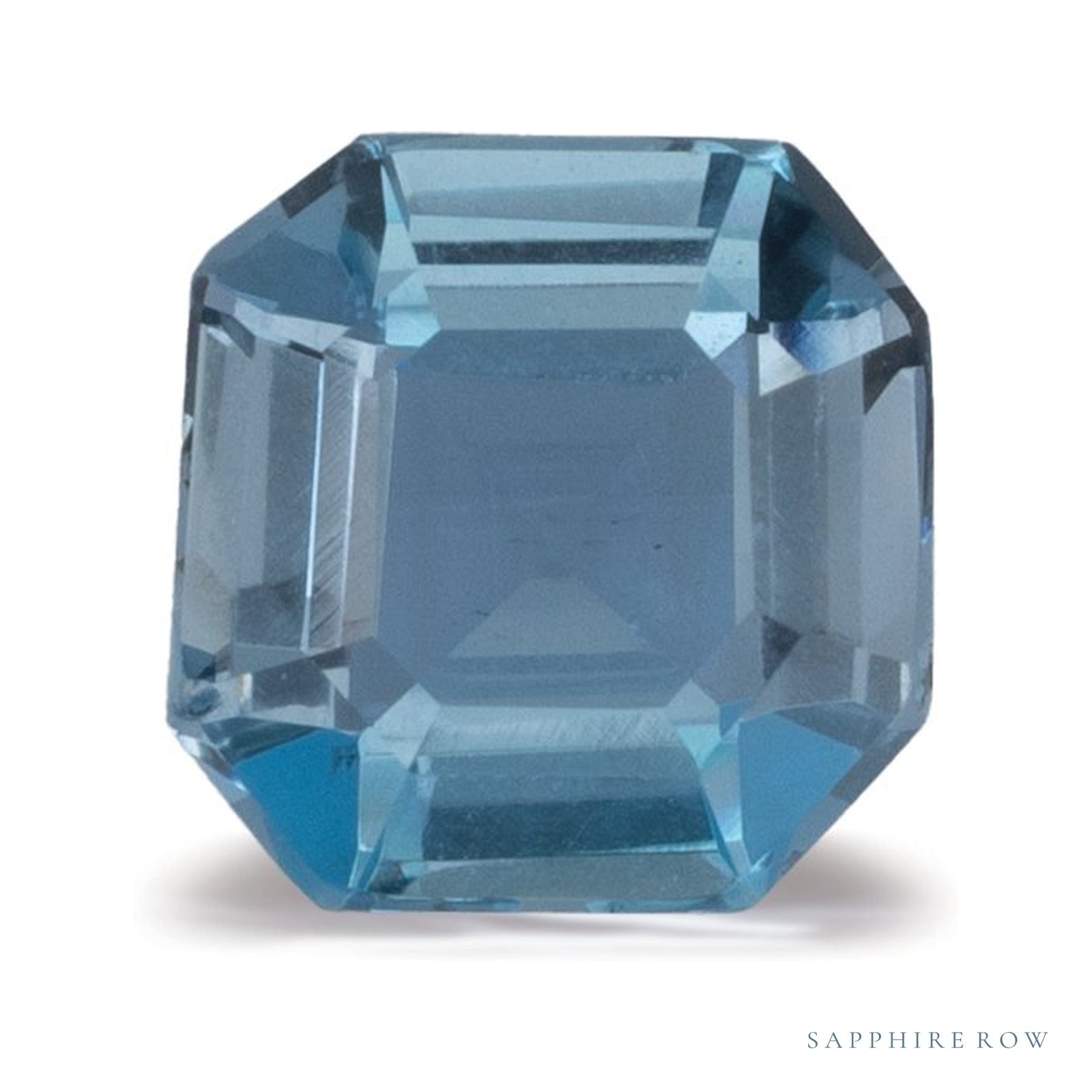 0.91 ct Asscher Natural Aquamarine — Sapphire Row · cut4