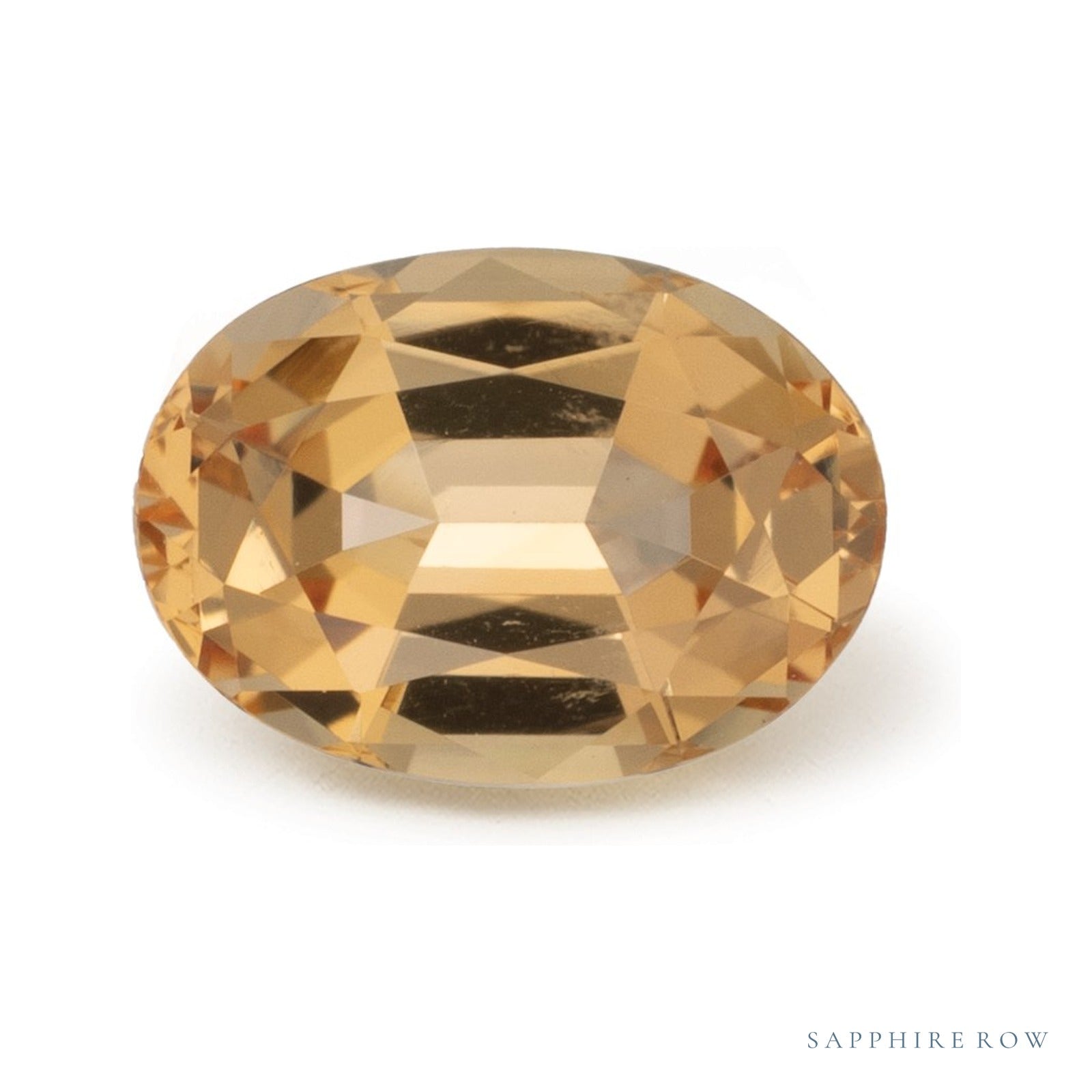 0.90 ct Oval Natural Topaz — Sapphire Row · cut4