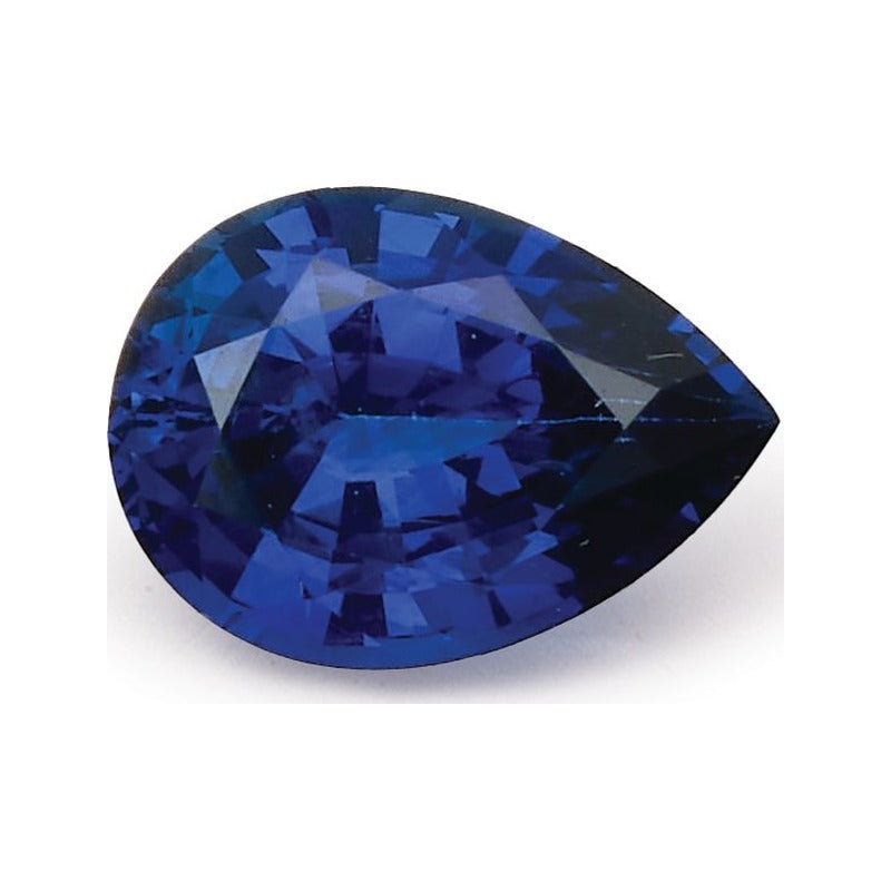0.88 ct natural blue sapphire from Sri Lanka, pear cut | Sapphire Row · cut7