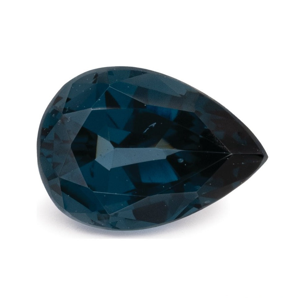 0.87 ct natural blue spinel from Tanzania, pear cut | Sapphire Row · cut7
