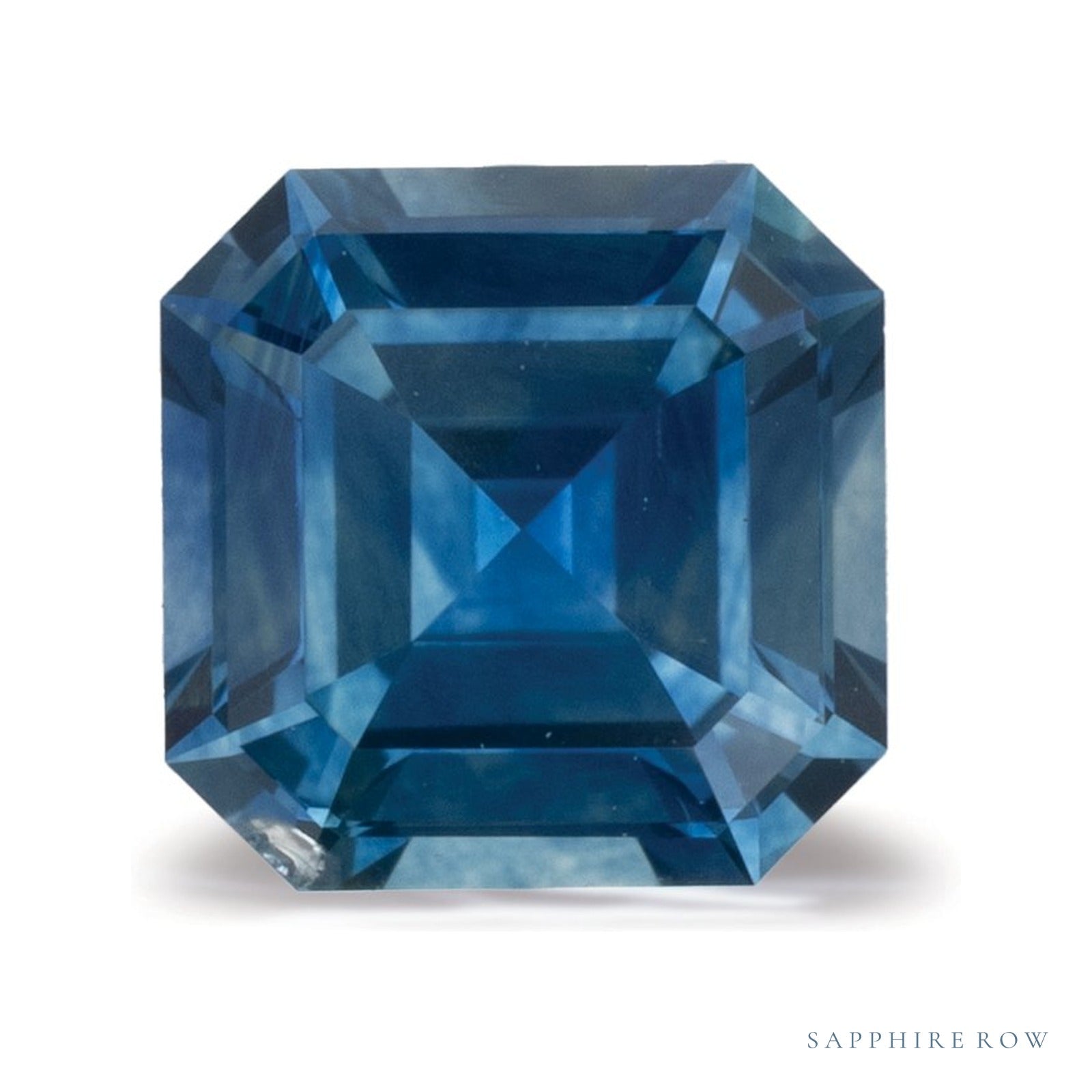 0.87 ct Asscher Natural Sapphire — Sapphire Row · cut4