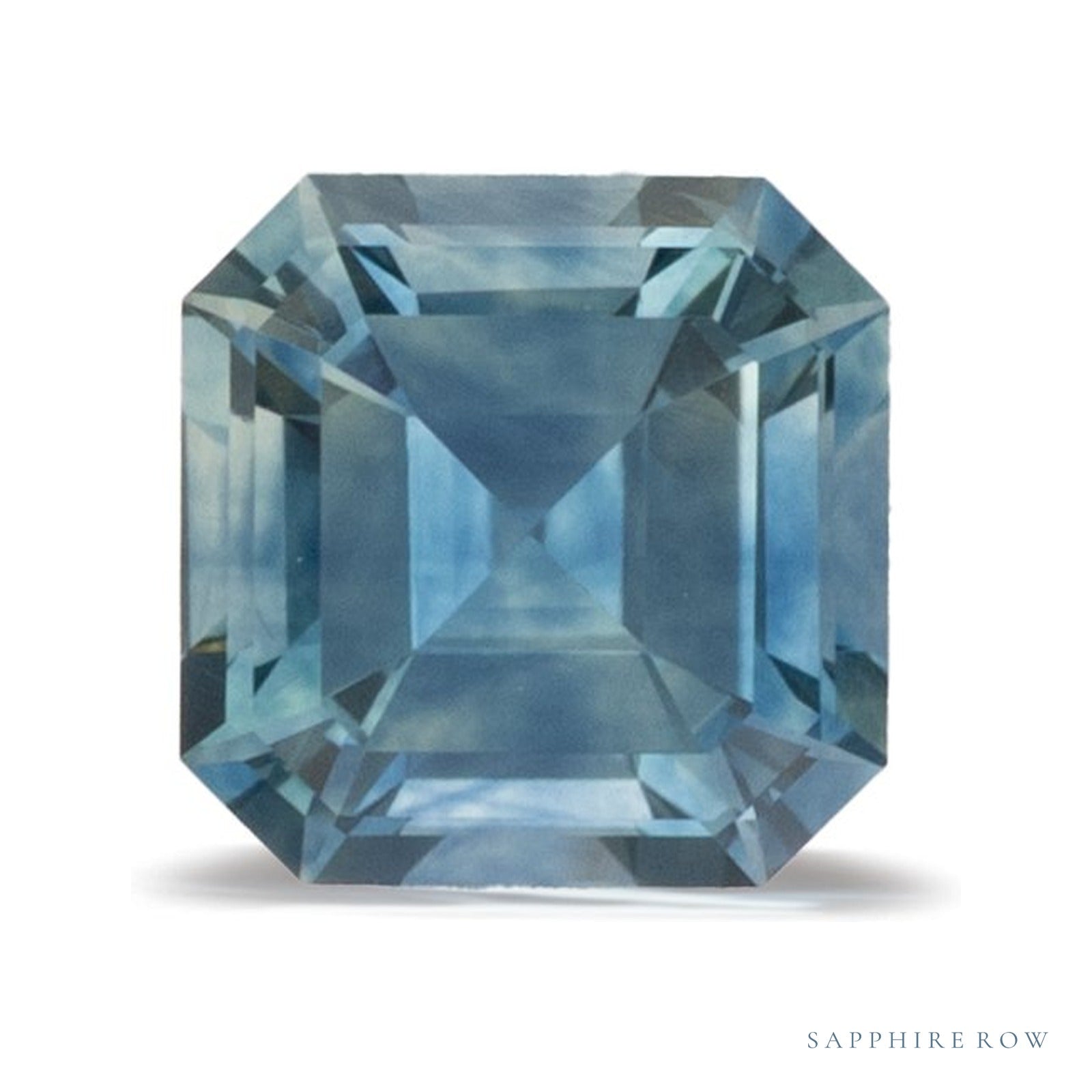 0.86 ct Asscher Natural Sapphire — Sapphire Row · cut4