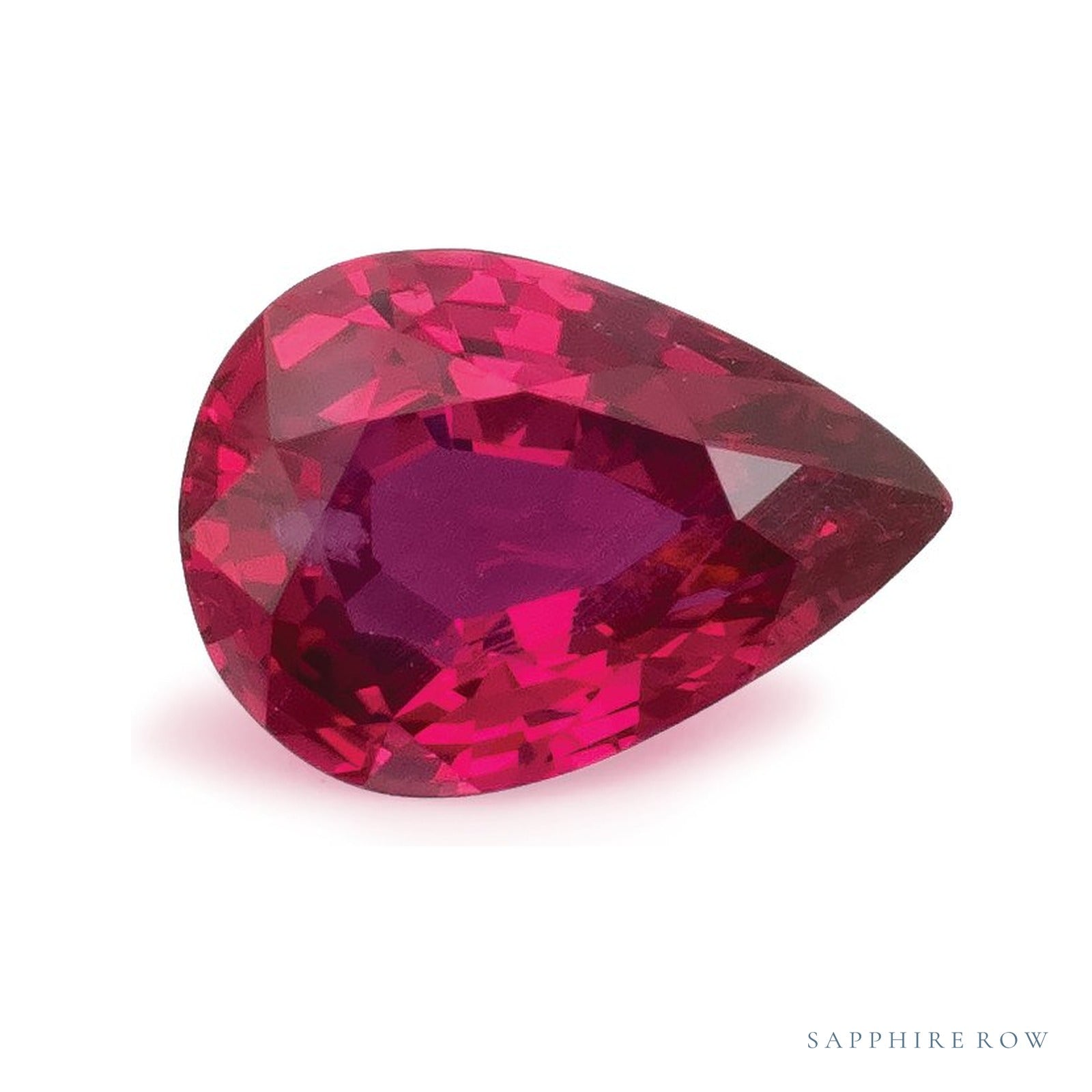 0.81 ct Pear Natural Ruby — Sapphire Row · cut4