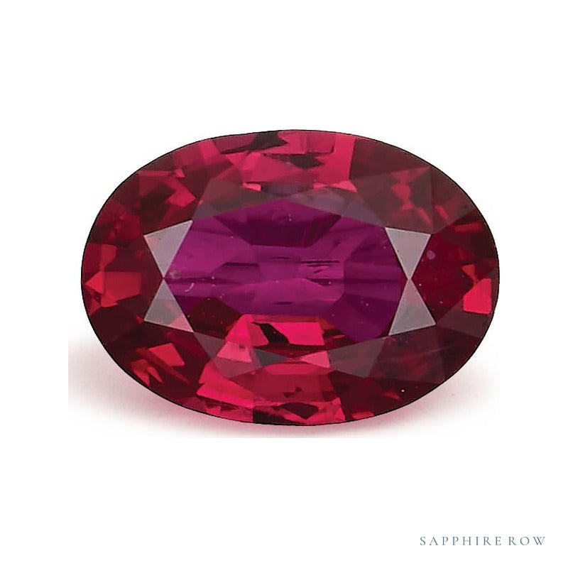 0.81 ct natural red ruby from Mozambique, oval cut | Sapphire Row · cut4 · cut5