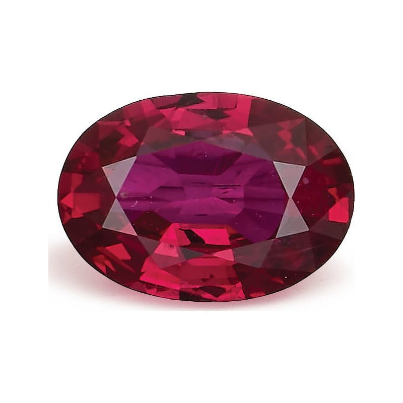 0.81 ct natural red ruby from Mozambique, oval cut | Sapphire Row · cut7