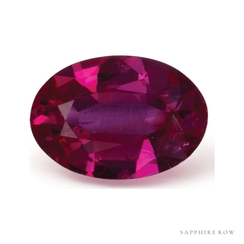 0.74 ct natural red ruby from Mozambique, oval cut | Sapphire Row · cut4 · cut5