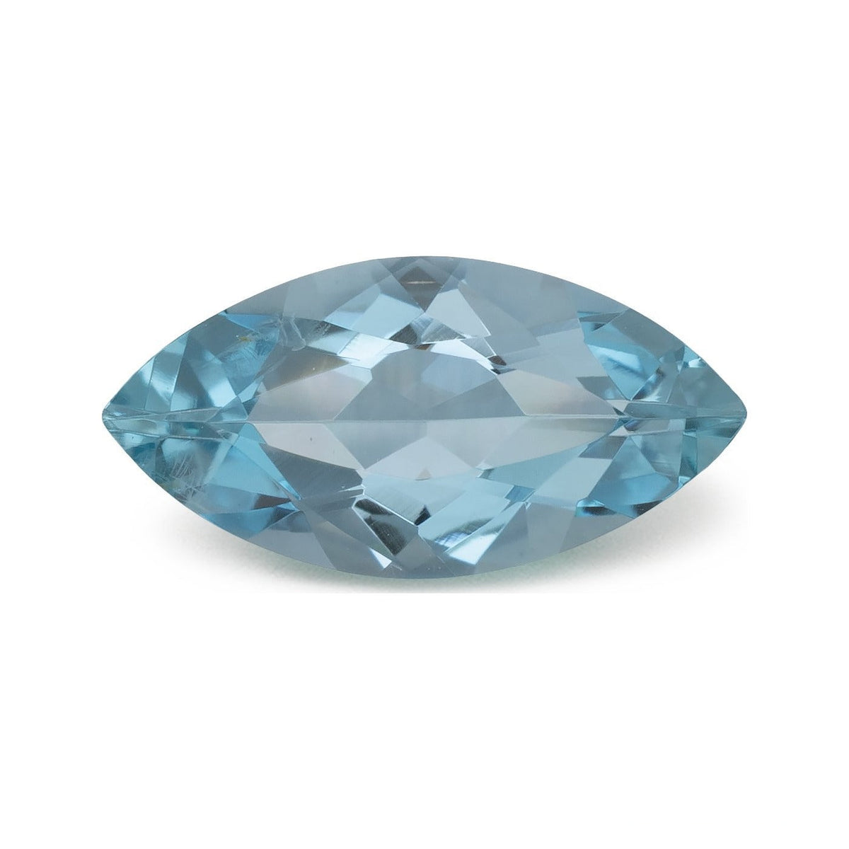0.74 ct natural blue aquamarine from Brazil, marquise cut | Sapphire Row · cut7