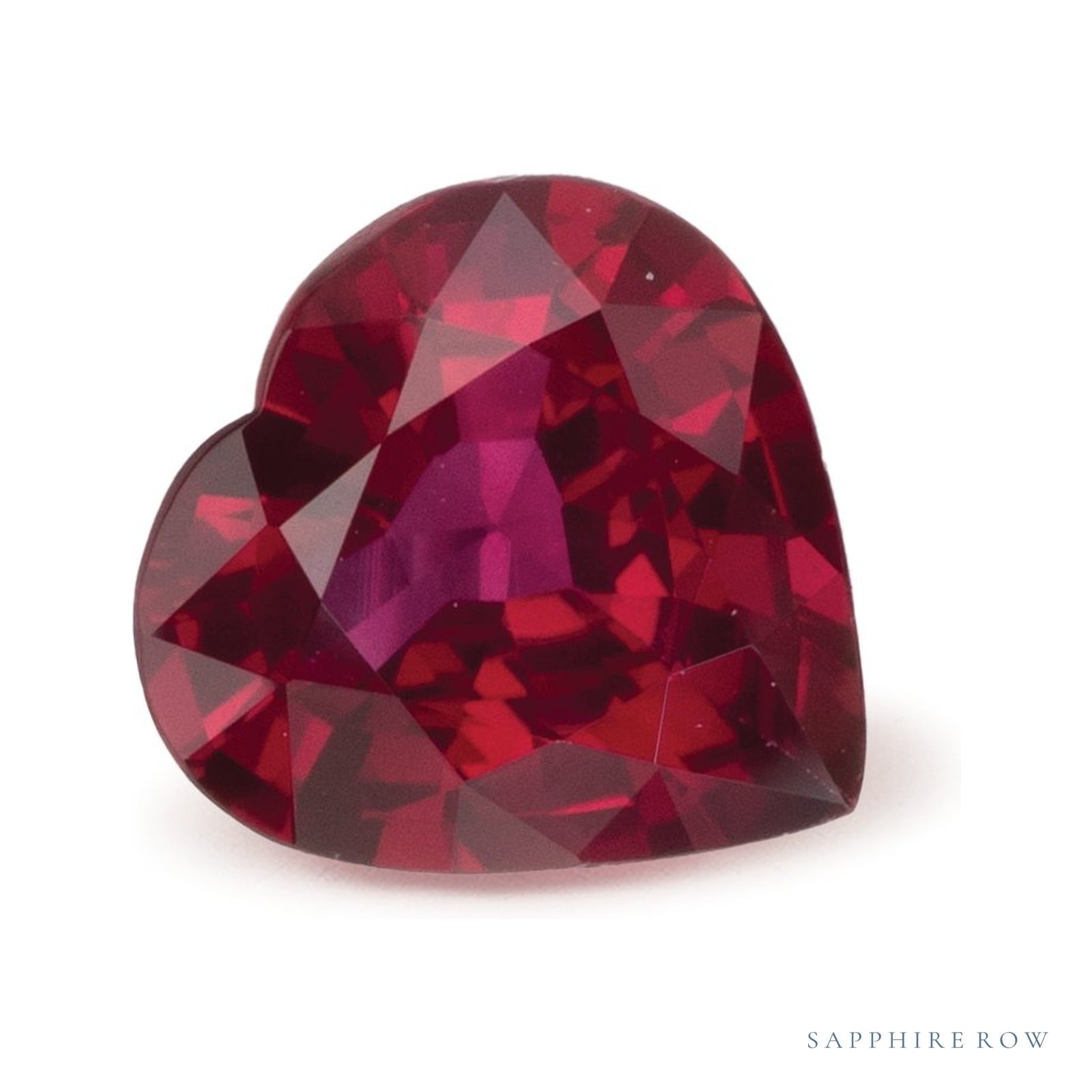 0.74 ct Heart Natural Ruby — Sapphire Row · cut4