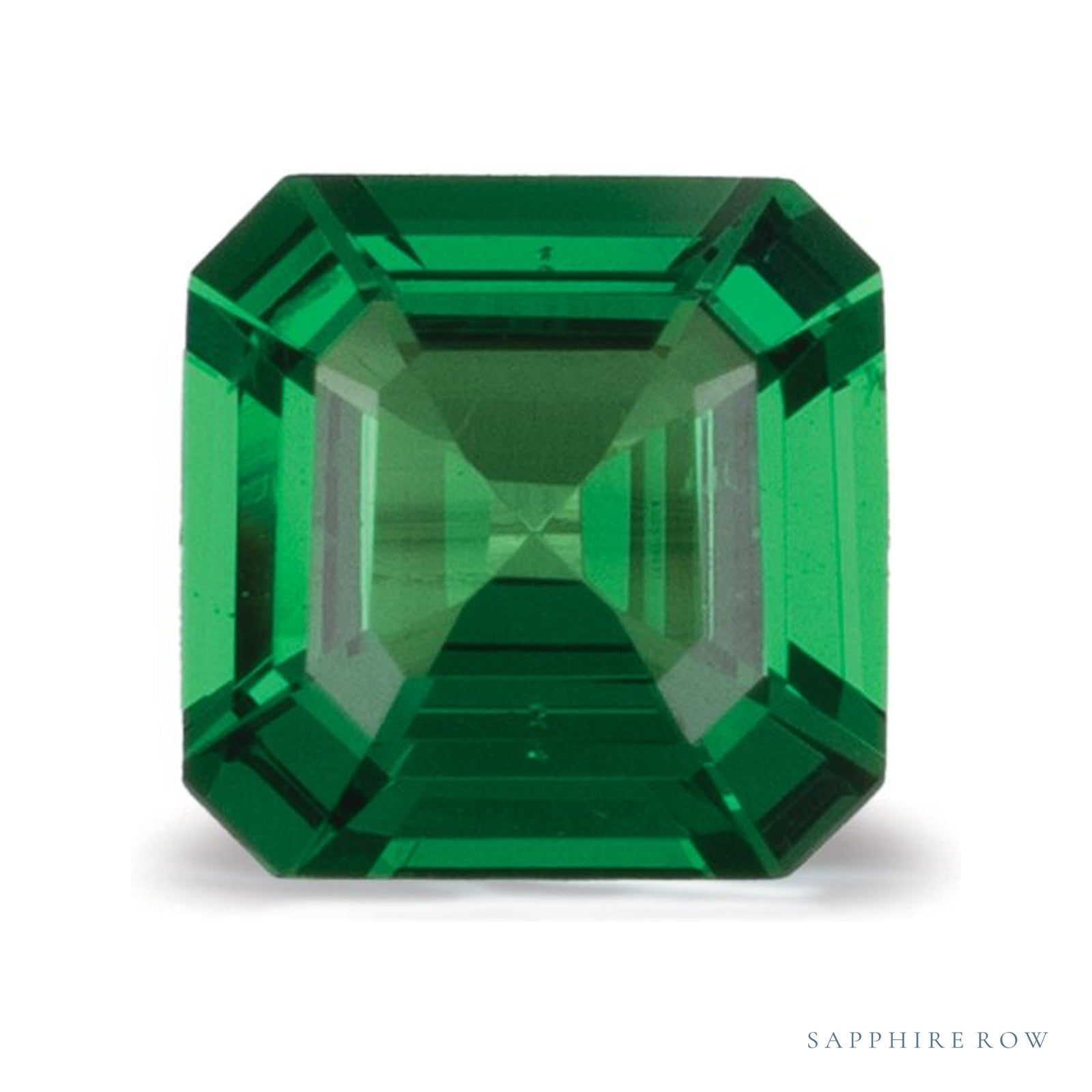 0.71 ct Asscher Natural Tsavorite Garnet — Sapphire Row · cut4