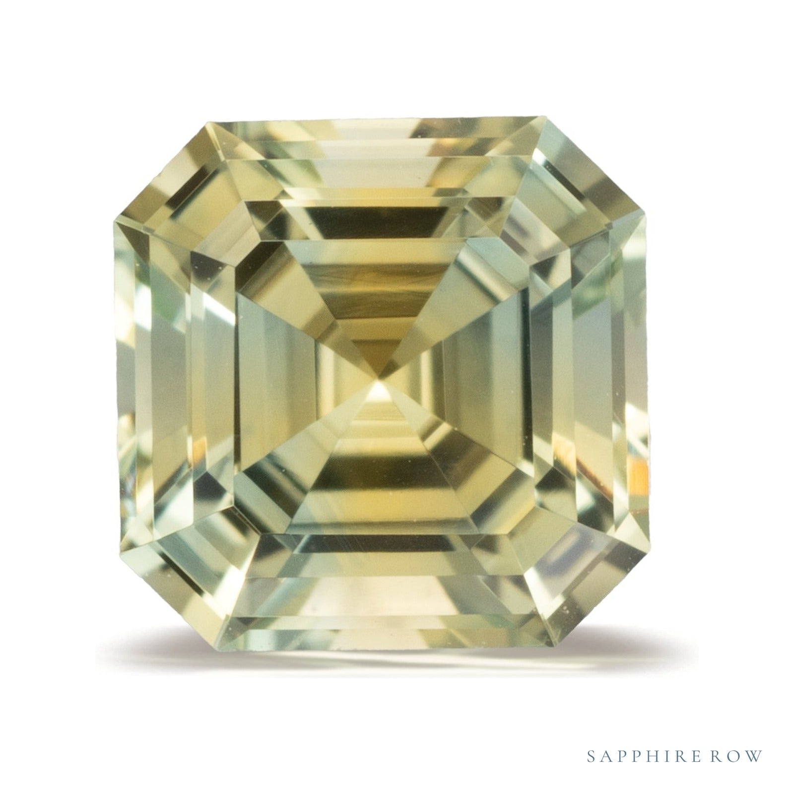 0.68 ct Asscher Natural Sapphire — Sapphire Row · cut4