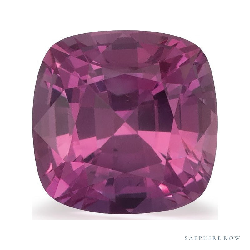 0.68 ct natural pink sapphire from Mozambique, cushion cut | Sapphire Row · cut7