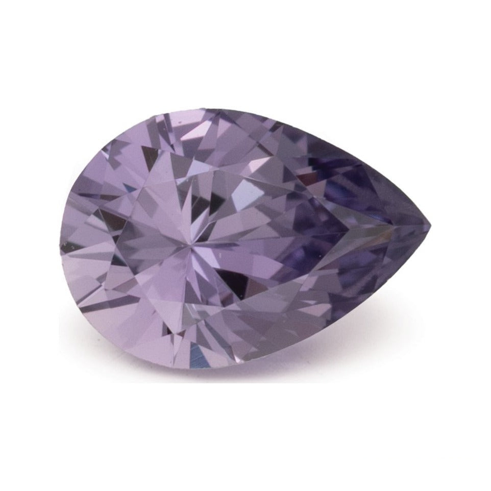 0.64 ct natural purple sapphire from Madagascar, pear cut | Sapphire Row · cut7