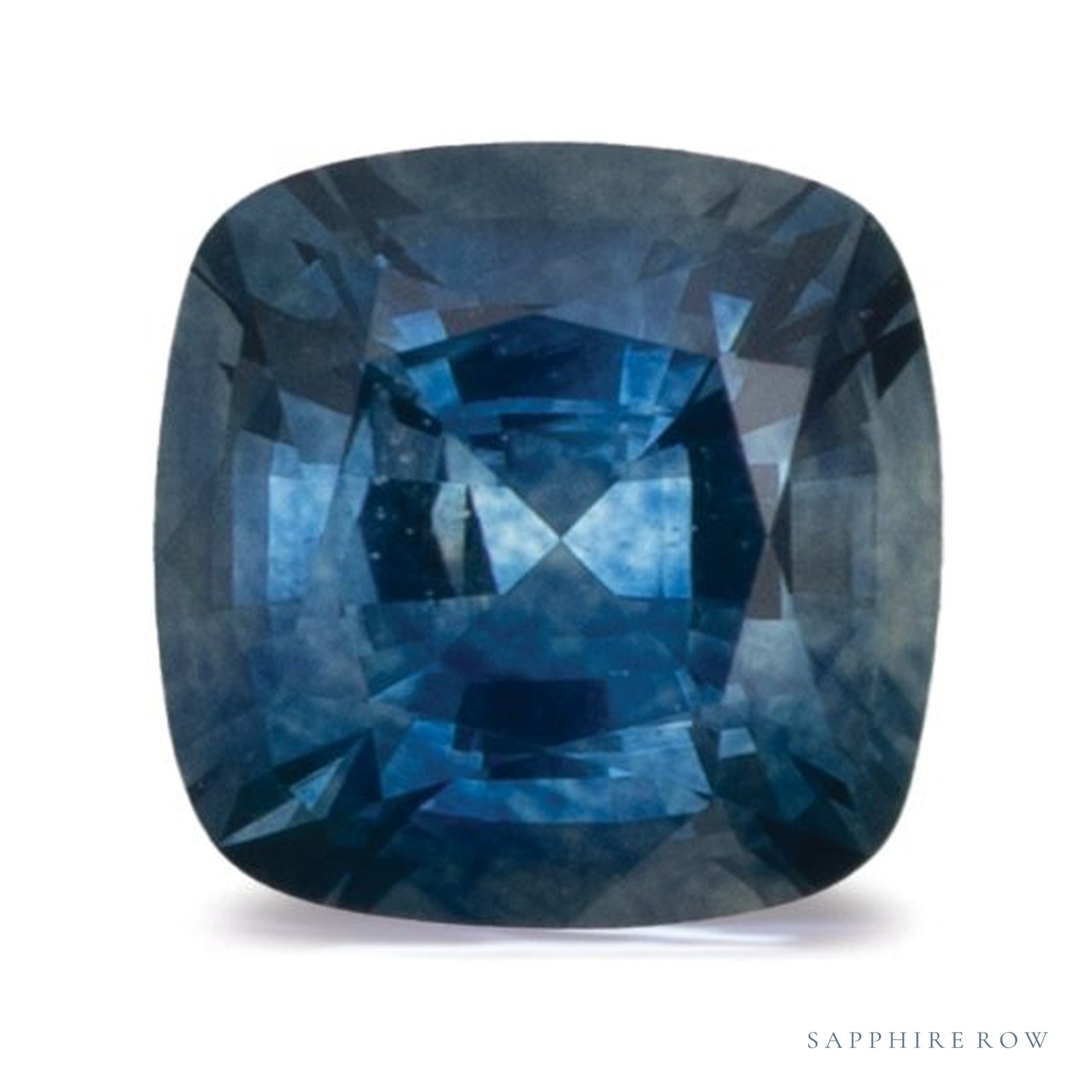 0.64 ct Cushion Natural Sapphire — Sapphire Row · cut4