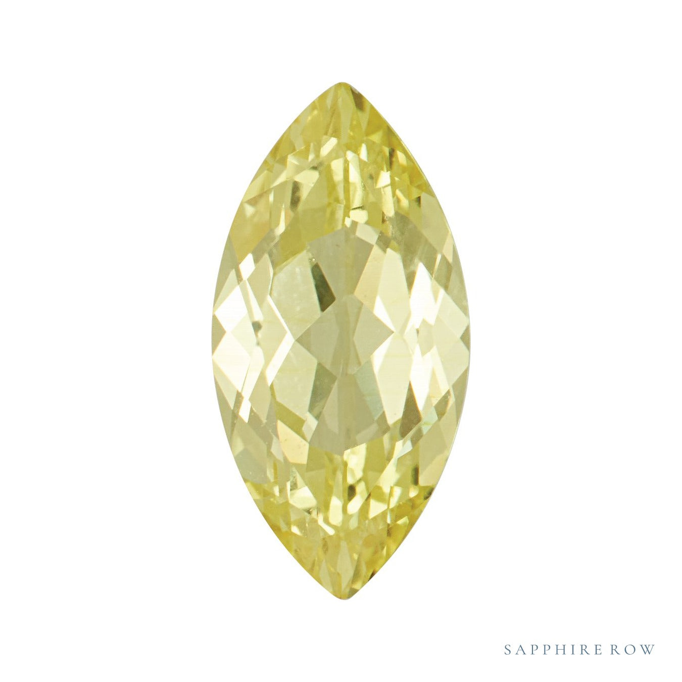10x5 mm lab-grown yellow sapphire, marquise cut | Sapphire Row · cut7