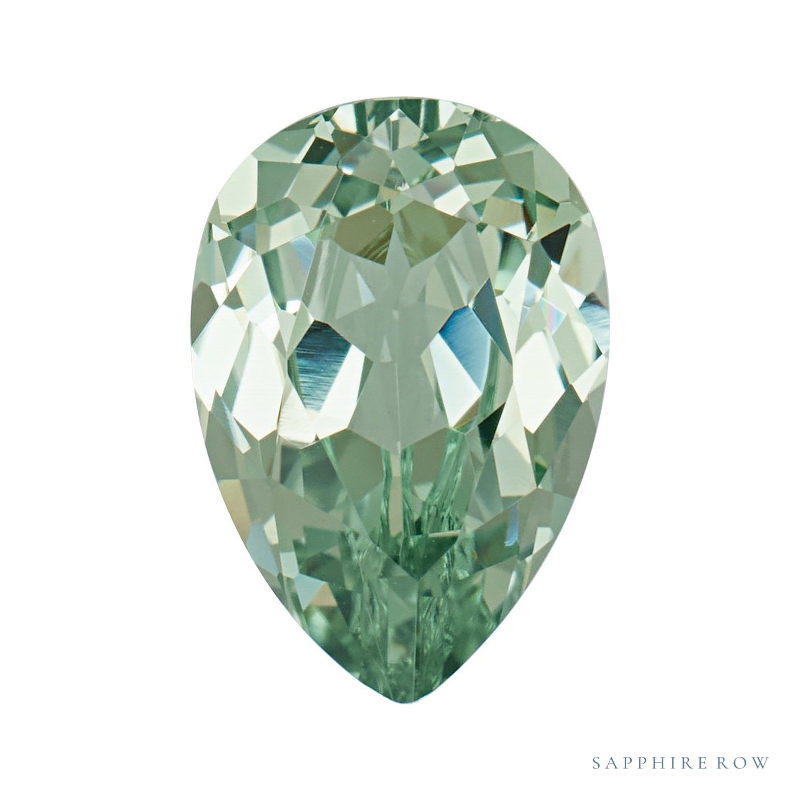 6 x 4 mm Pear Lab-Grown Sapphire — Sapphire Row · cut4