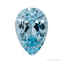 7x5 mm lab-grown aqua sapphire, pear cut | Sapphire Row · cut4