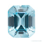 7x5 mm lab-grown aqua sapphire, emerald cut | Sapphire Row