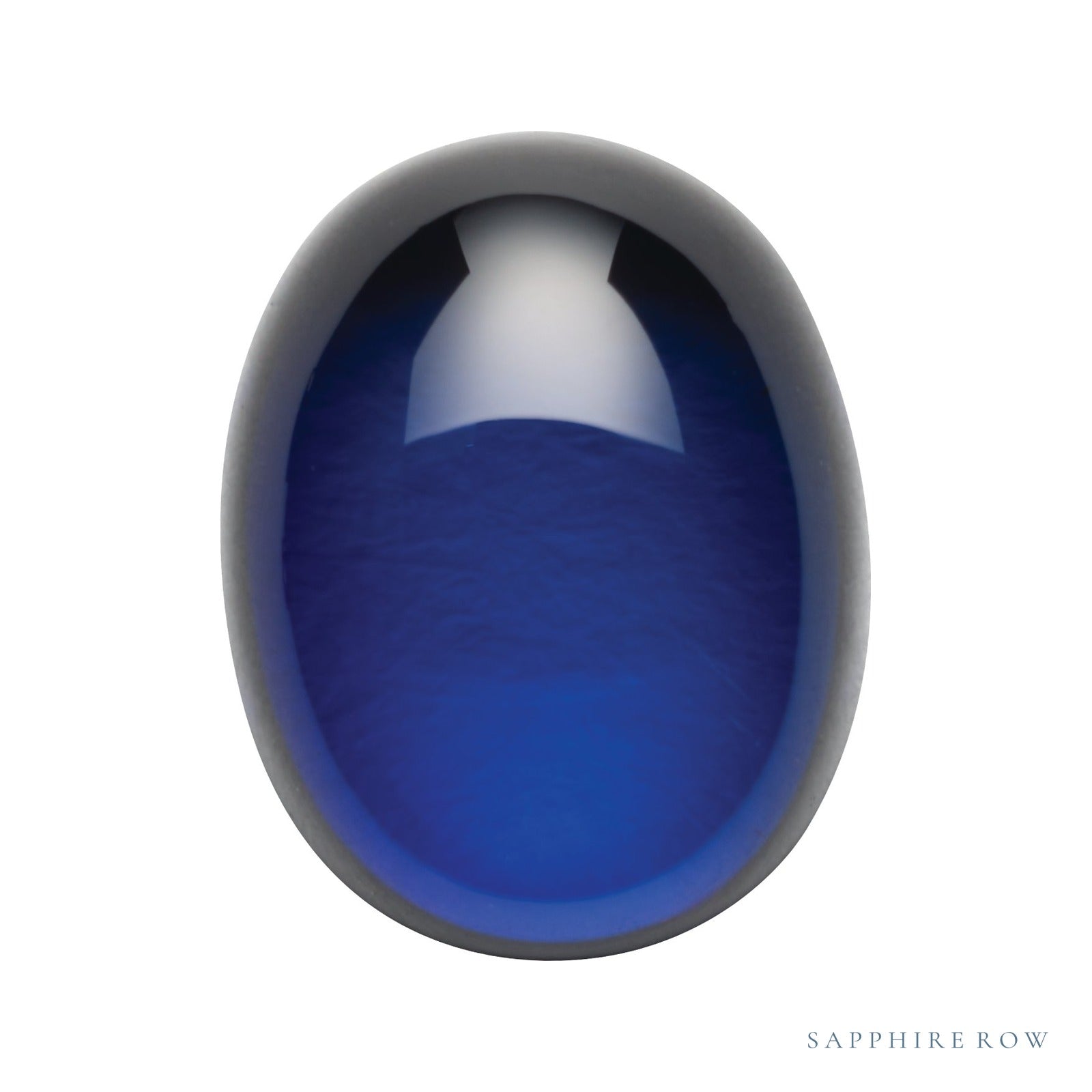 7x5 mm lab-grown blue sapphire, oval cut | Sapphire Row · cut6