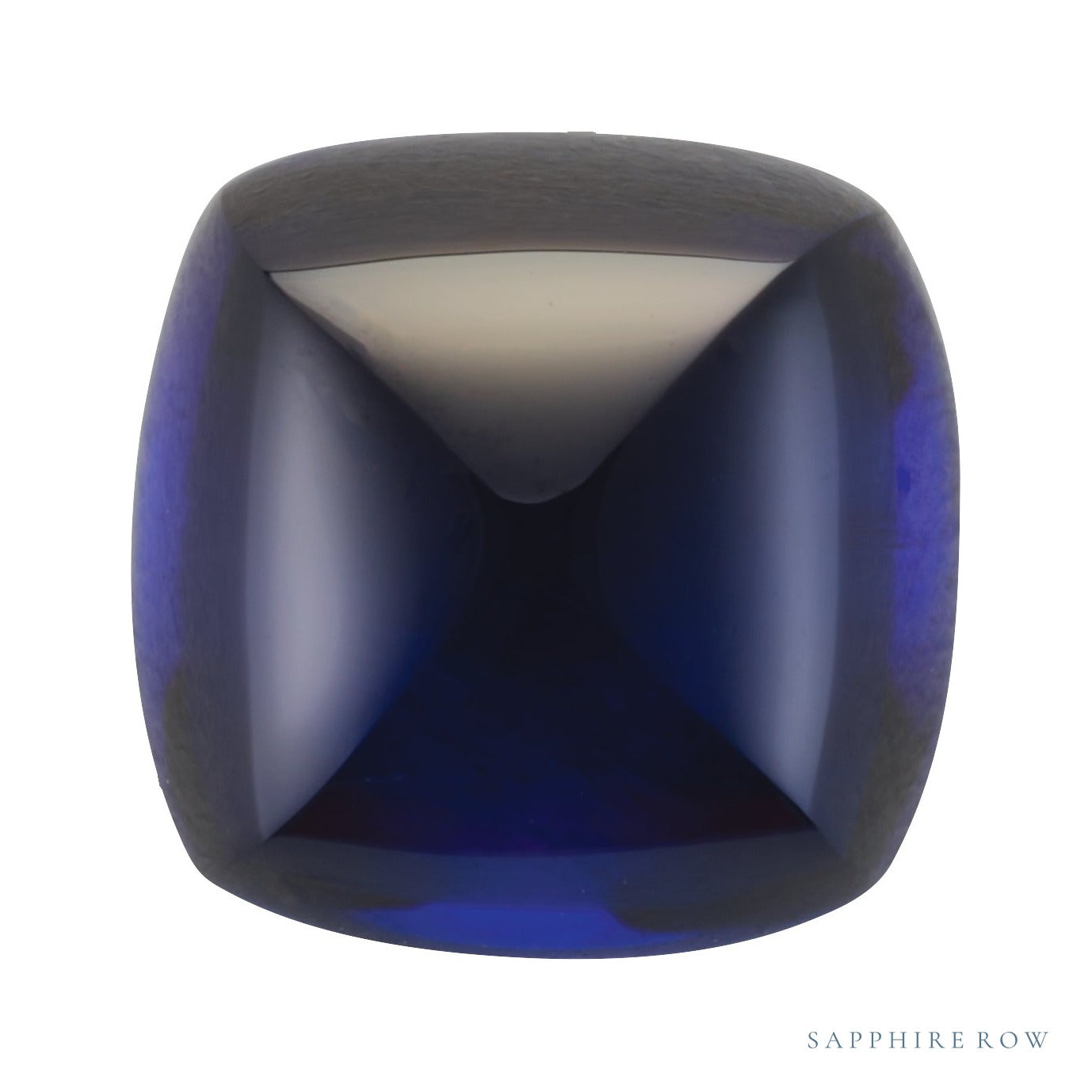 6 mm lab-grown blue sapphire, cushion cut | Sapphire Row · cut7