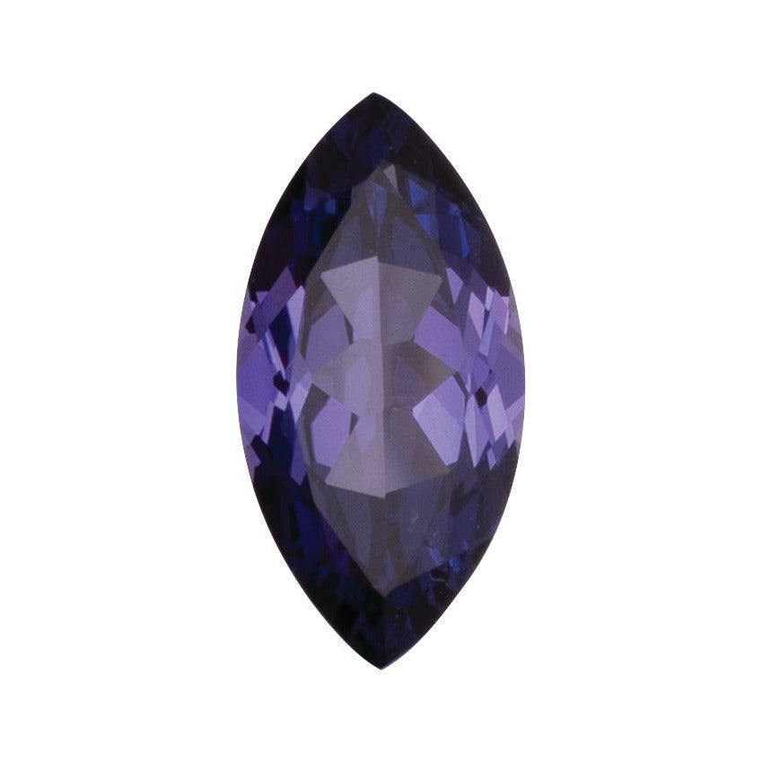 12x6 mm lab-grown purple sapphire, marquise cut | Sapphire Row · cut7