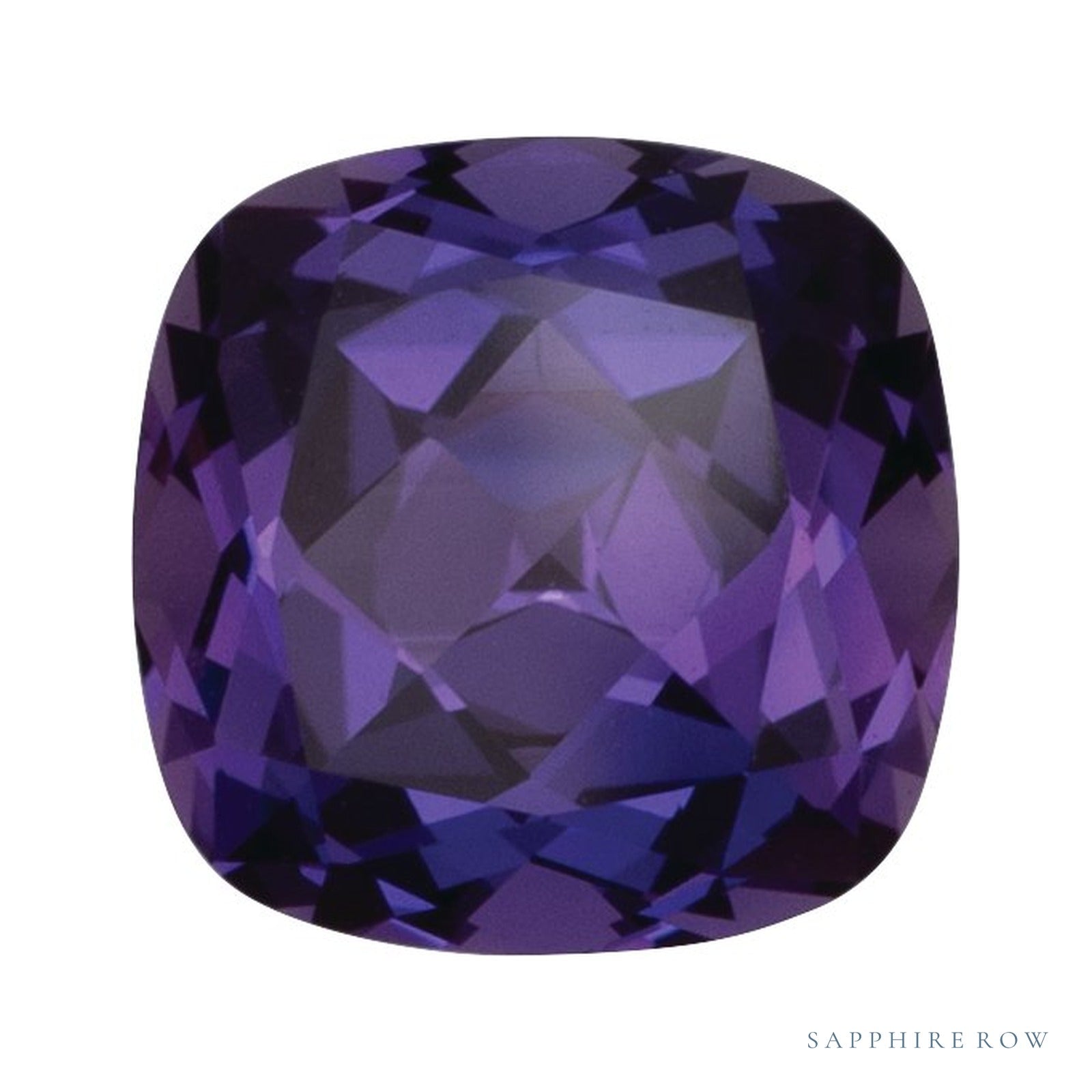 5 mm Cushion Lab-Grown Sapphire — Sapphire Row · cut4