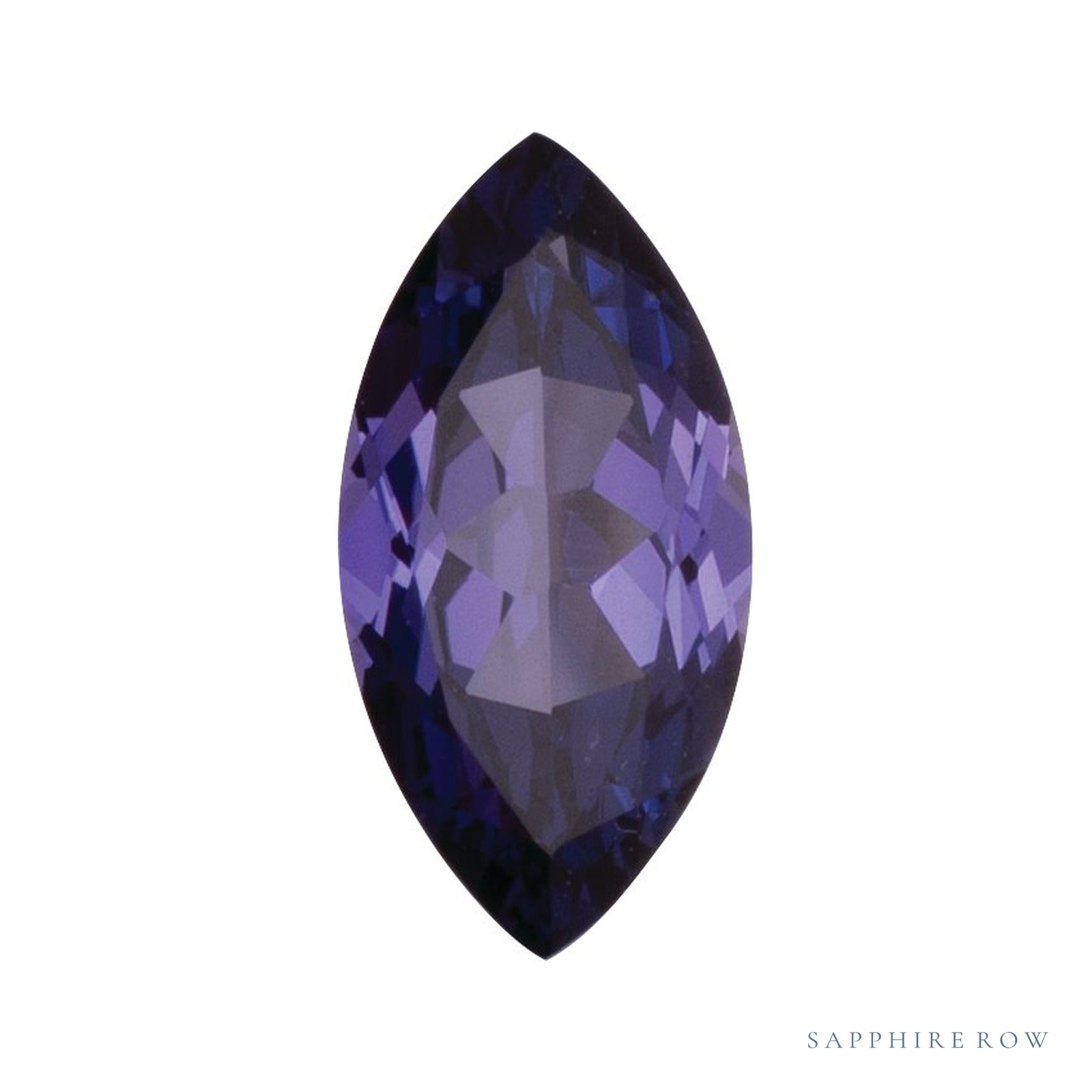7x3.5 mm lab-grown purple sapphire, marquise cut | Sapphire Row · cut4