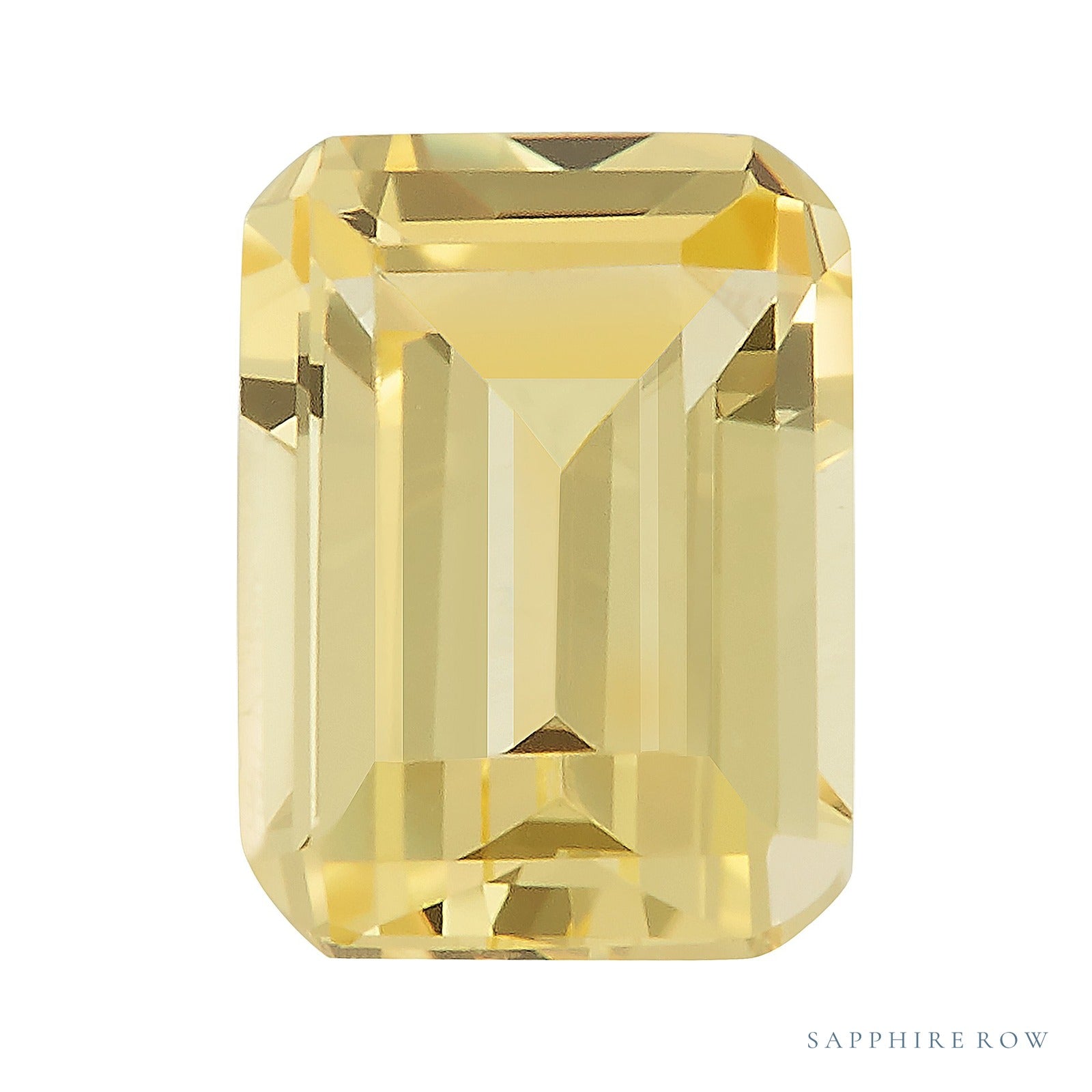 10 x 8 mm Emerald Lab-Grown Sapphire — Sapphire Row · cut4