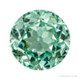 13 mm lab-grown mint green sapphire, round cut | Sapphire Row · cut4
