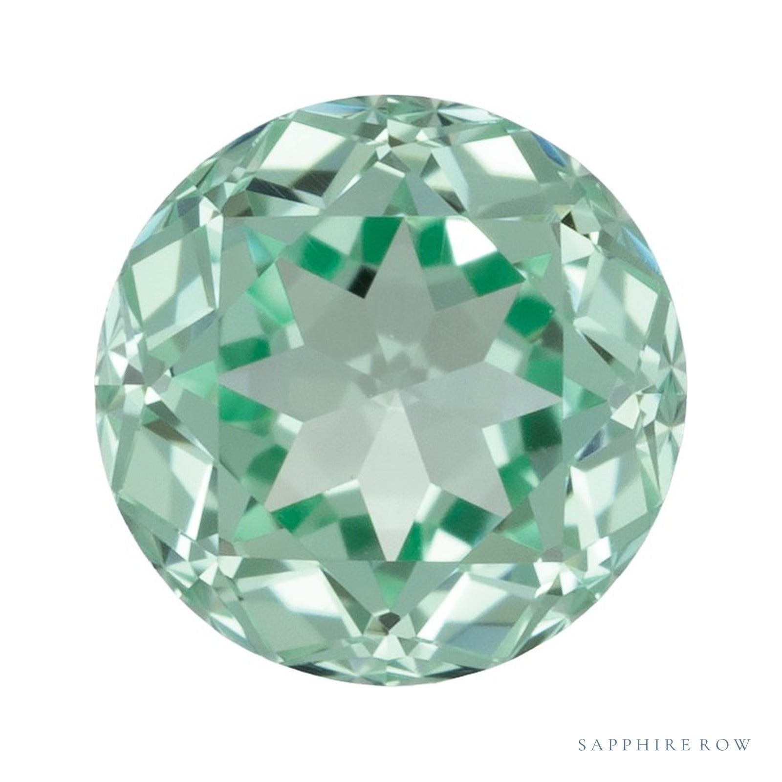 5.5 mm Round Lab-Grown Sapphire — Sapphire Row · cut4