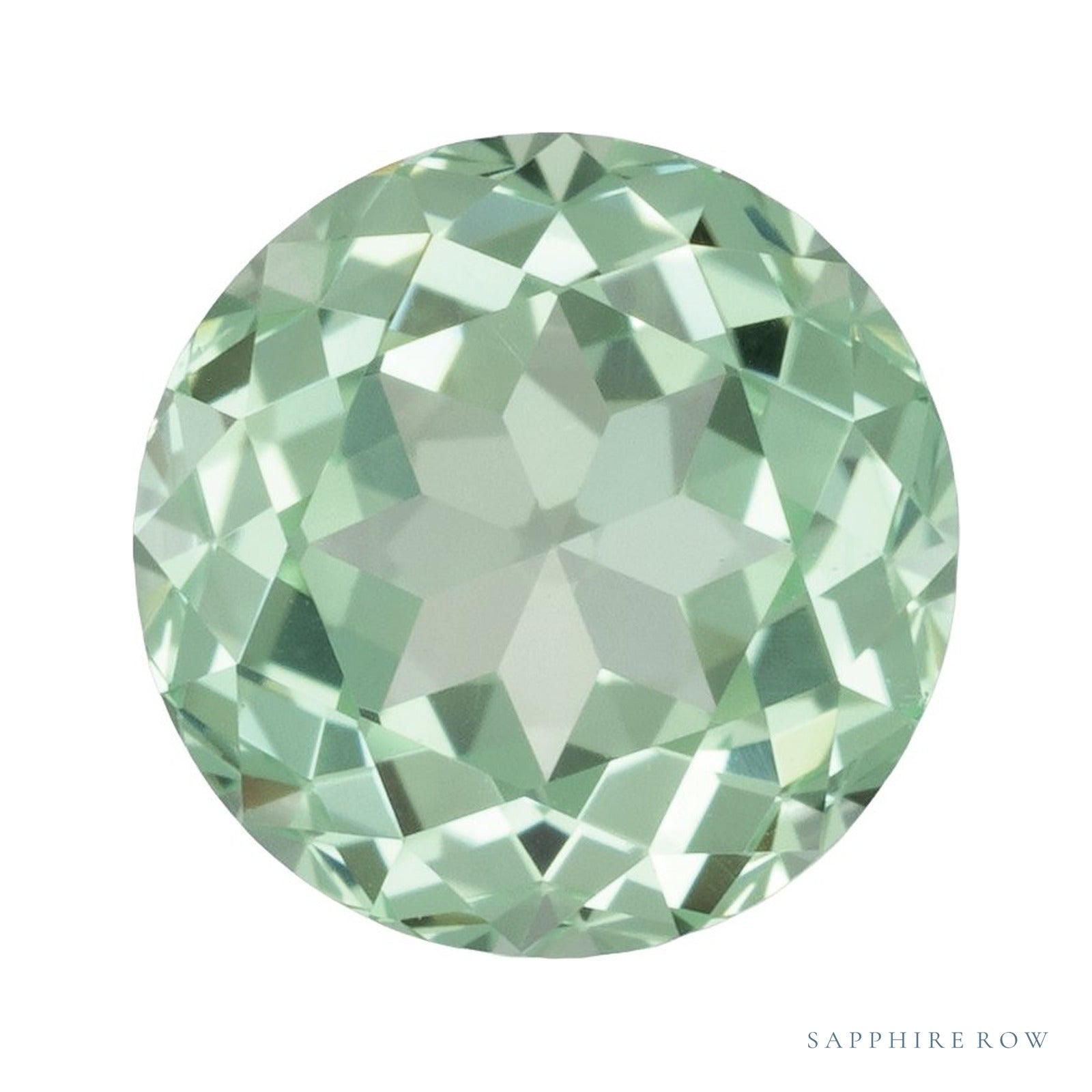 6 mm lab-grown mint green sapphire, round cut | Sapphire Row · cut4