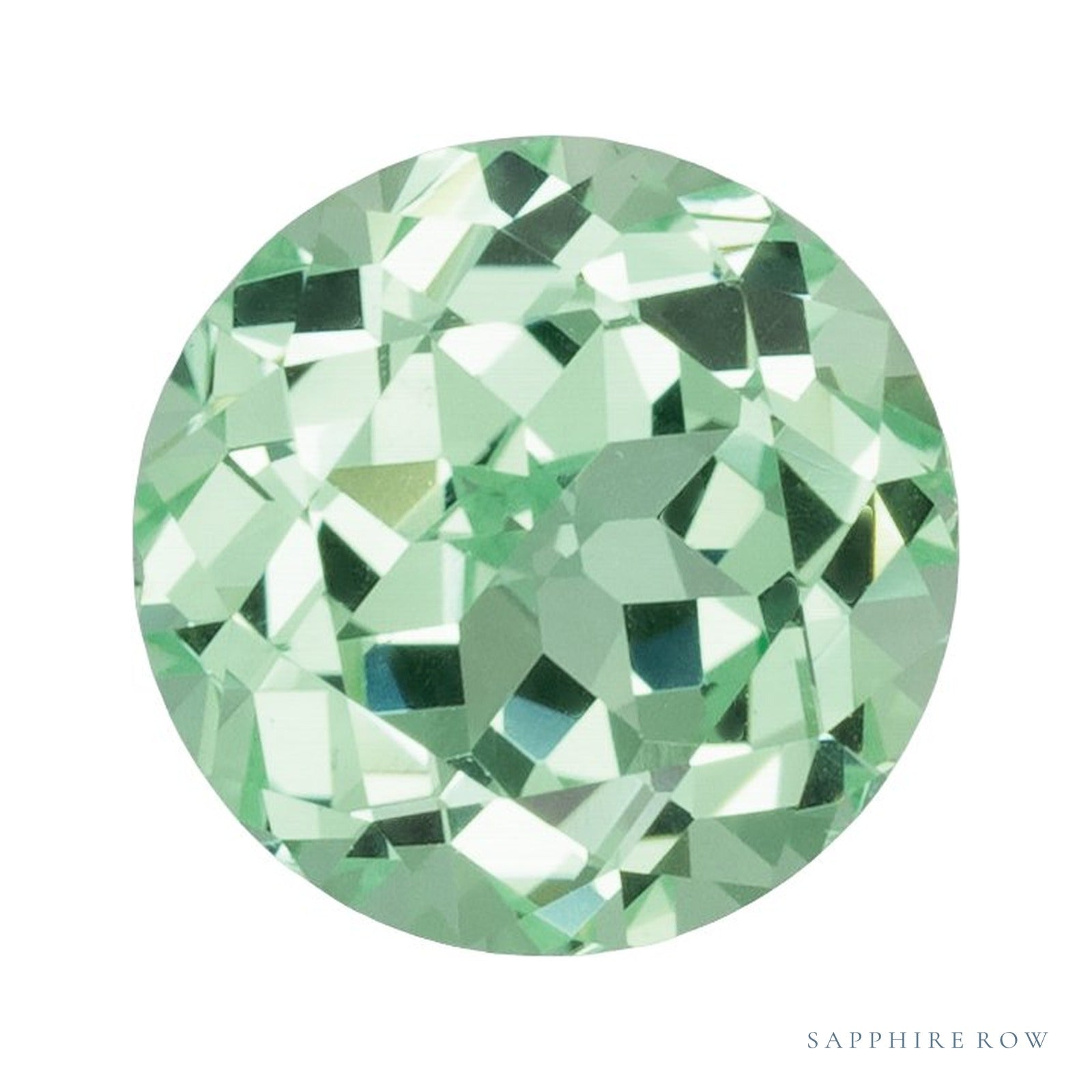7 mm Round Lab-Grown Sapphire — Sapphire Row · cut4