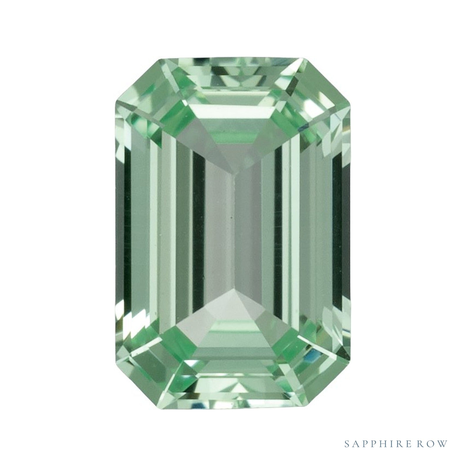 6 x 4 mm Emerald Lab-Grown Sapphire — Sapphire Row · cut4