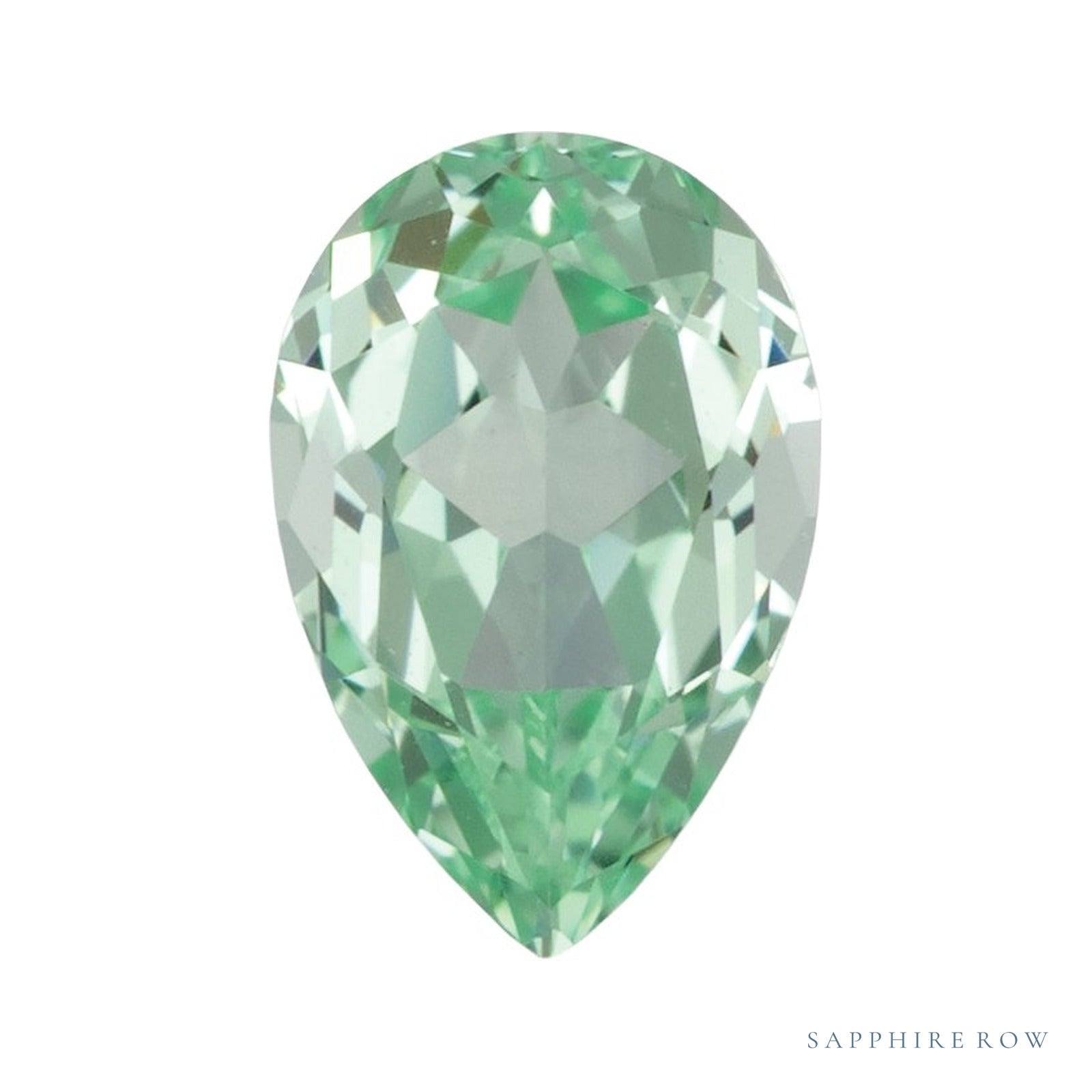 6 x 4 mm Pear Lab-Grown Sapphire — Sapphire Row · cut4