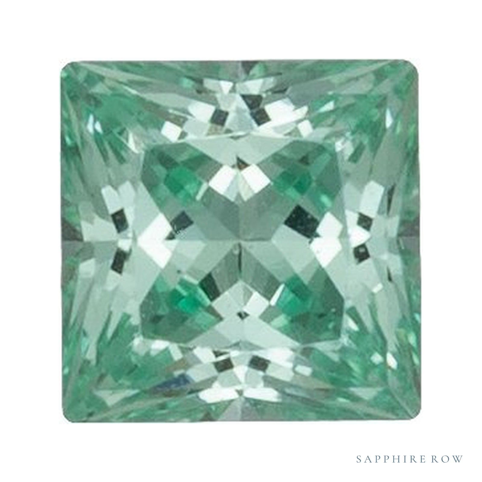 3.5 mm Square Lab-Grown Sapphire — Sapphire Row · cut4