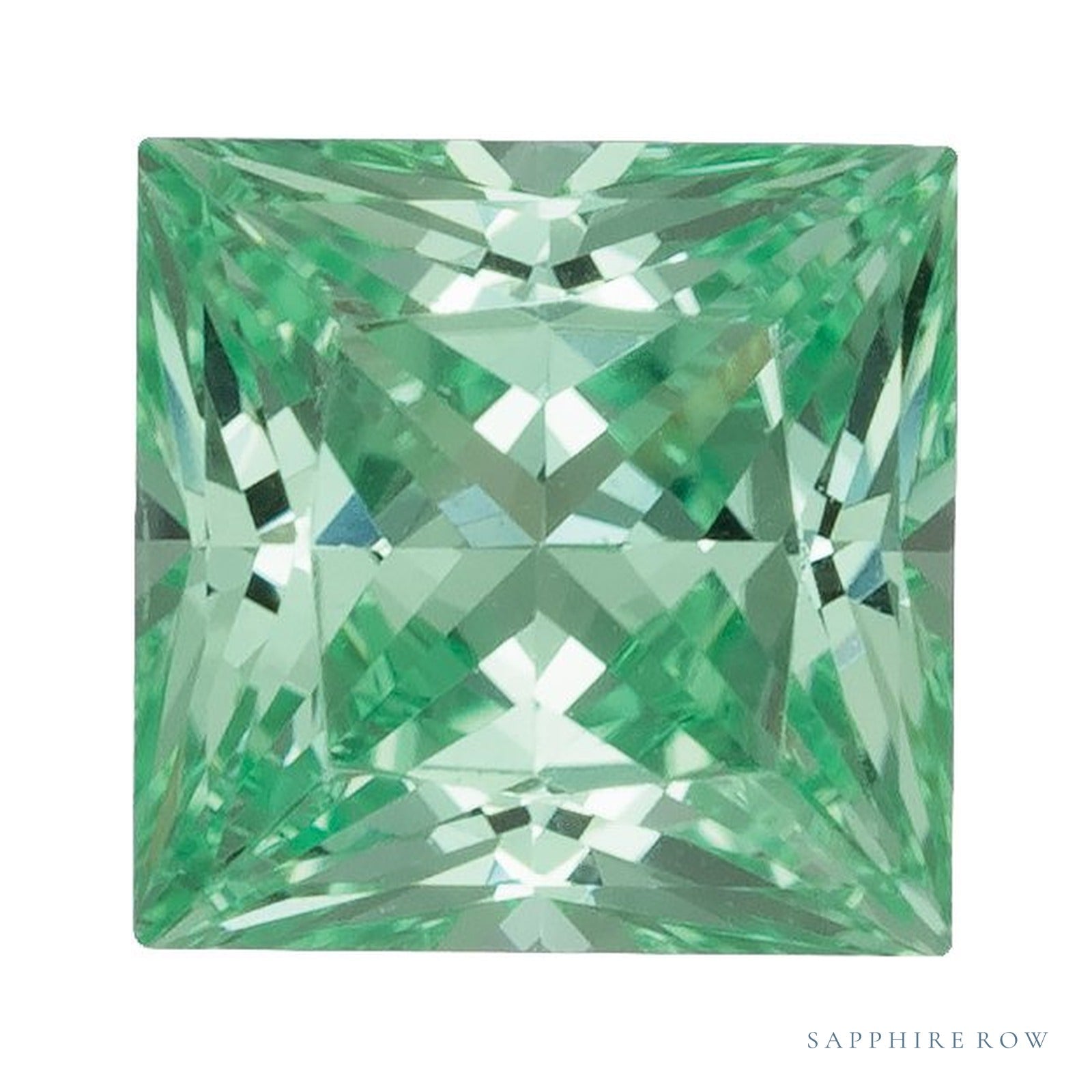 6 mm Square Lab-Grown Sapphire — Sapphire Row · cut4